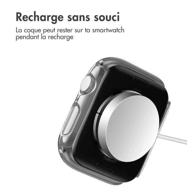 imoshion Coque rigide brillante à couverture complète Apple Watch 4 / 5 / 6 / SE - 40 mm - Argent