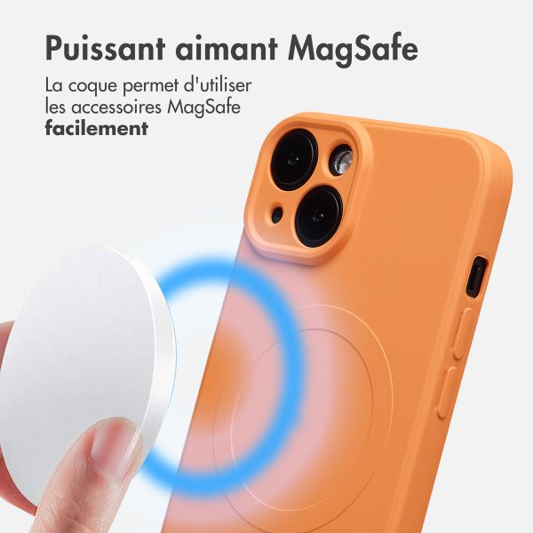 imoshion Coque Couleur avec MagSafe Apple iPhone 14 - Orange