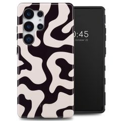 Selencia Coque arrière Vivid Samsung Galaxy S25 Ultra - Art Wave Black