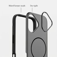imoshion Coque arrière Color avec Thin MagSafe Ring Apple iPhone 17 - Noir