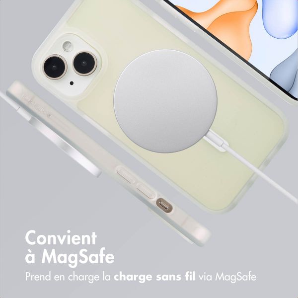 imoshion Coque Color Guard avec MagSafe Apple iPhone 15 - Blanc