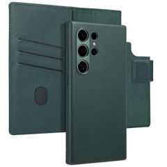 Accezz Étui de télephone portefeuille en cuir 2-en-1 avec MagSafe Samsung Galaxy S24 Ultra - Cedar Green