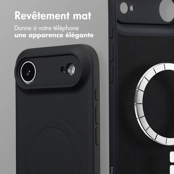 imoshion Coque Couleur avec MagSafe Apple iPhone Air - Noir