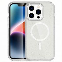 imoshion Coque Pailletée avec MagSafe Apple iPhone 14 Pro Max - Paillettes Transparent