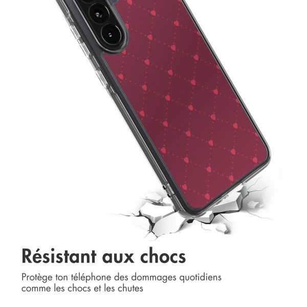 imoshion Coque Design Samsung Galaxy A56 - Crush Check Coral Dust