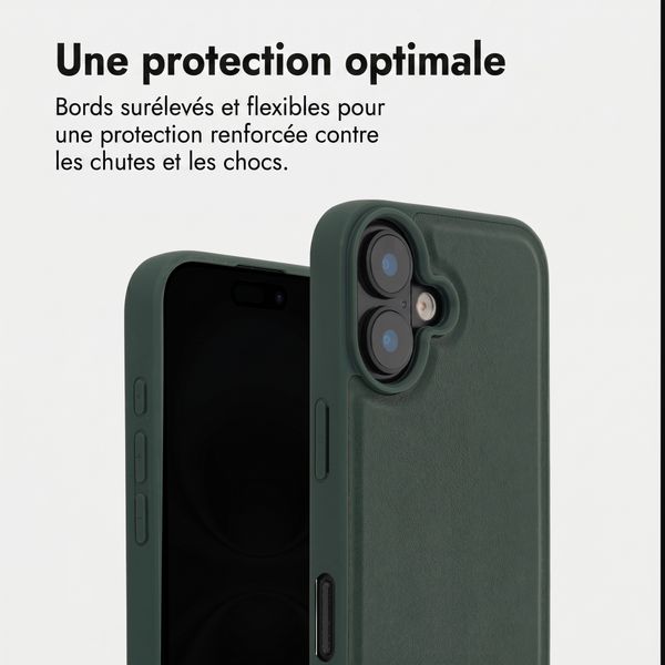 Accezz Coque arrière Edge avec MagSafe Apple iPhone 16 - Vert
