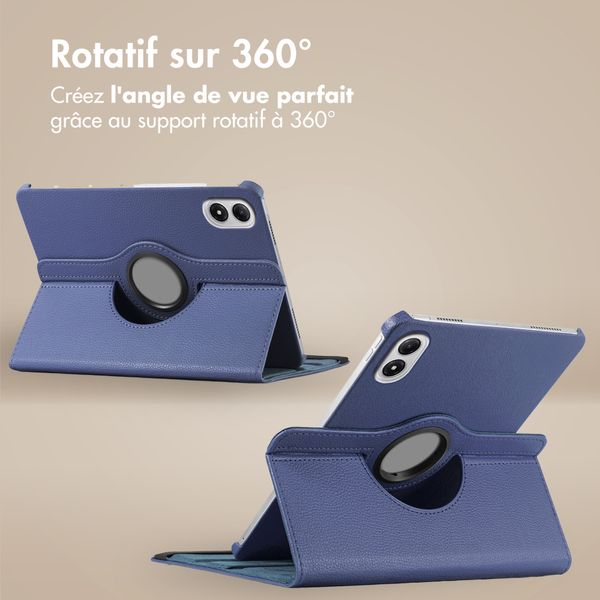 imoshion Coque tablette rotatif à 360° Xiaomi Redmi Pad 2 Pro / Poco Pad M1 - Bleu foncé