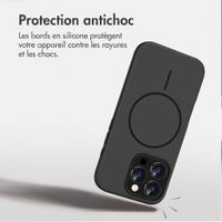 imoshion Coque arrière Color avec Thin MagSafe Ring Apple iPhone 16 Pro - Noir