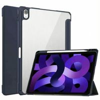 imoshion Coque tablette rigide Trifold Apple iPad Air 11 pouces (2026) M4 / (2025) M3 / (2024) M2 / Air 5 (2022) / Air 4 (2020) - Bleu foncé