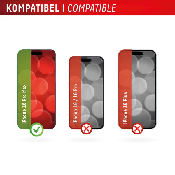 Displex Protection d'écran en verre trempé Privacy Apple iPhone 16 Pro Max