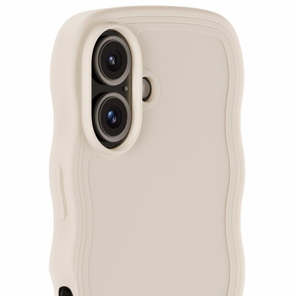 Holdit Coque Wavy Apple iPhone 16 - Light Beige