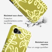 Selencia Coque arrière Vivid avec MagSafe Apple iPhone 17e / 16e - Chalky Bloom