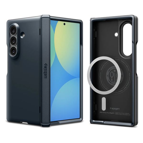 Spigen Coque Slim Armor MagSafe Samsung Galaxy Z Fold 8 Ultra - Metal Slate