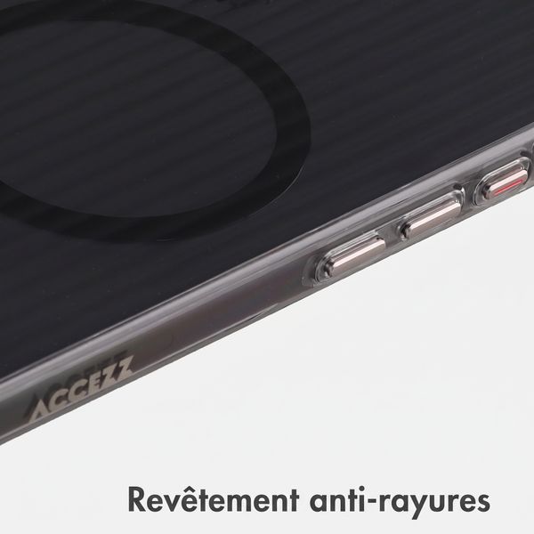 Accezz Coque arrière Lite avec MagSafe | Fluted | Apple iPhone 16 - Noir