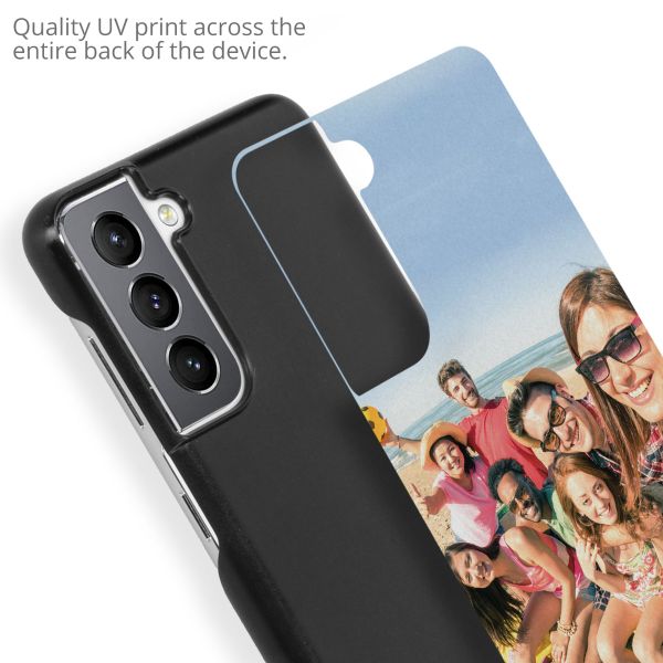 Concevez votre propre coque rigide Samsung Galaxy S21 - Noir