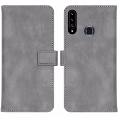 imoshion Étui de télephone portefeuille de luxe Samsung Galaxy A20s - Gris