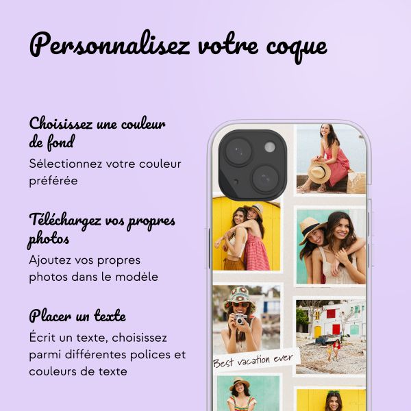 Coque avec votre propre photo et/ou texte Apple iPhone 15 - Filmrol nummer 3