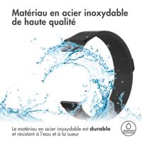 imoshion Bracelet magnétique milanais  - Connexion universelle 24 mm - Noir