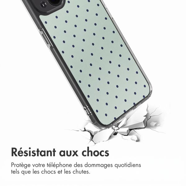 imoshion Coque Design Apple iPhone 13 - Polka Dot Mintgroen