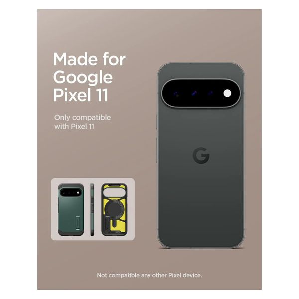 Spigen Coque Tough Armor MagSafe Google Pixel 11 - Abyss Green