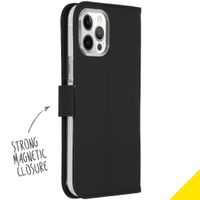 Accezz Étui de télephone Wallet Apple iPhone 12 Pro Max - Noir