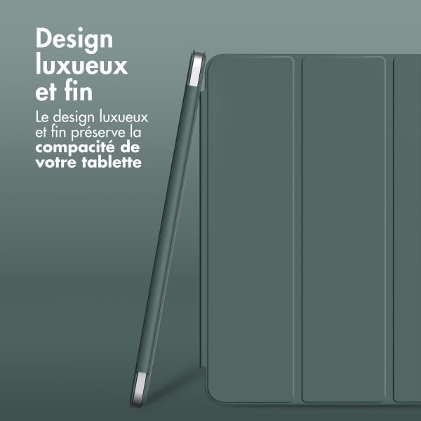 imoshion Magnetic etui de téléphone portefeuille Apple iPad Air 11 pouces (2026) M4 / (2025) M3 / (2024) M2 / Air 5 (2022) / Air 4 (2020) - Vert foncé