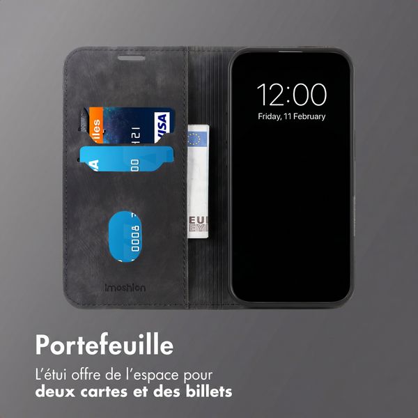 imoshion Étui de téléphone portefeuille Slim Motorola Edge 70 Fusion - Noir