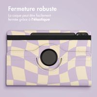 imoshion Coque tablette Design rotatif à 360° Samsung Galaxy Tab S10 Plus / Tab S9 FE Plus / Tab S9 Plus - Dancing Cubes