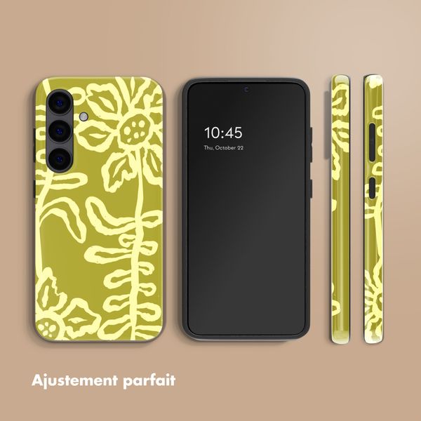Selencia Coque arrière Vivid avec MagSafe Samsung Galaxy S24 - Chalky Bloom