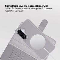 Accezz Coque portefeuille Edge amovible avec MagSafe Samsung Galaxy A27 (5G) - Gris