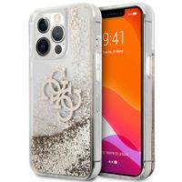 Guess Coque 4G Logo Liquid Glitter Apple iPhone 13 Pro - Doré