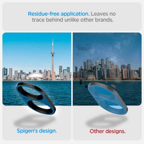 Spigen Optik Lens Protector - Protection complète de la caméra (lot de 2) Apple iPhone 16 / 16 Plus - Black
