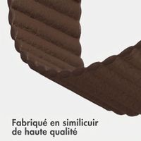 imoshion Bracelet magnétique en cuir synthétique Apple Watch | 44/45/46/49 mm - Marron