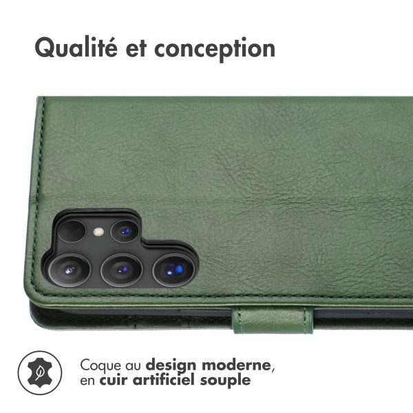 imoshion Étui de télephone portefeuille de luxe Samsung Galaxy S25 Ultra - Vert
