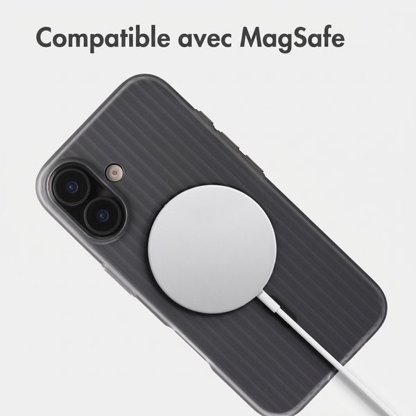 Accezz Coque arrière Lite avec MagSafe | Fluted | Apple iPhone 17 - Matte Black