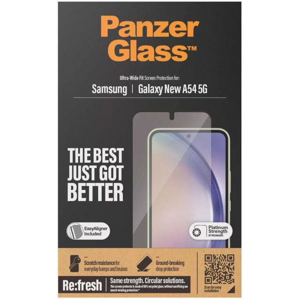 PanzerGlass Film de protection d'écran anti-bactérien Refresh Ultra-Wide Fit Samsung Galaxy A55