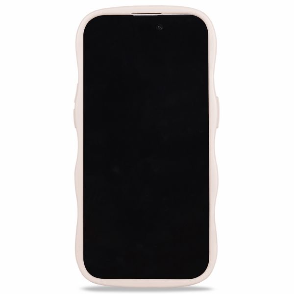 Holdit Coque Wavy Apple iPhone 14 Pro - Light Beige / Mirror