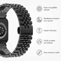 Selencia Bracelet Metallique Jubilee Apple Watch | 44/45/46/49 mm - Noir