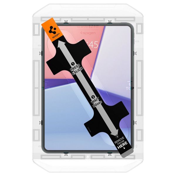 Spigen Protection d'écran en verre trempé GLAStR EZ Fit + Applicator Apple iPad Pro 11 (2025) M5 / (2024) M4
