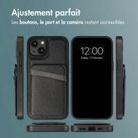 imoshion Coque arrière avec porte-cartes et support Apple iPhone 15 - Noir