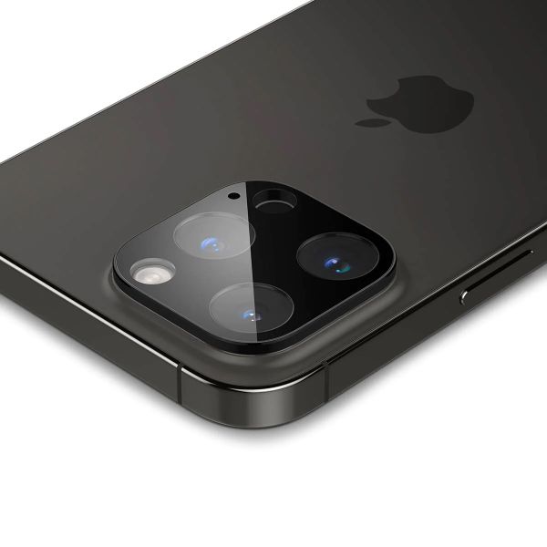 Spigen Optik Lens Protector - Protection complète de la caméra (lot de 2) Apple iPhone 14 Pro / 14 Pro Max - Noir