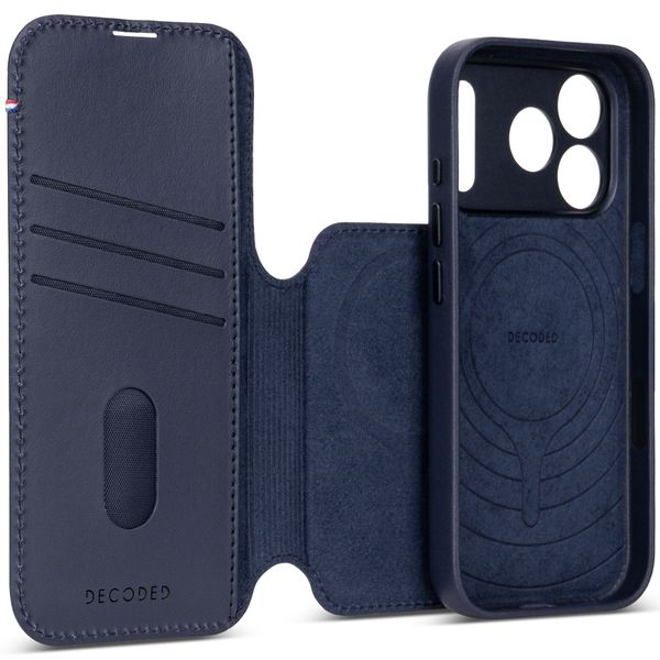 Decoded Portefeuille détachable 2 en 1 en cuir MagSafe Apple iPhone 18 Pro / 17 Pro - Midnight