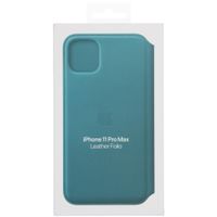 Apple Étui de télephone portefeuille Leather Folio Apple iPhone 11 Pro Max - Peacock
