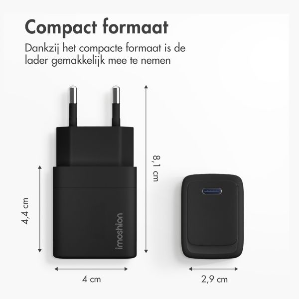 imoshion Adaptateur secteur 20 watts | USB-C - Noir