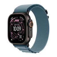 Apple Bracelet Alpine Loop Apple Watch | 44/45/46/49 mm - Taille S - Light Blue / Black Titanium