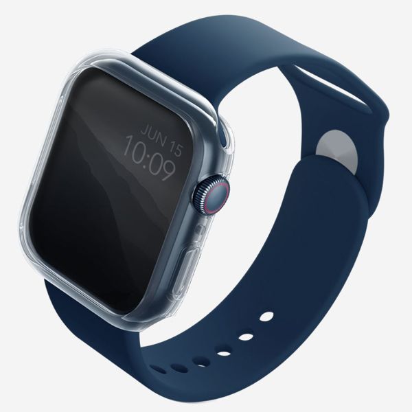 Uniq 2x Coque Glase Softcase Apple Watch 7 / 8 / 9 - 45 mm - Clear / Smoke