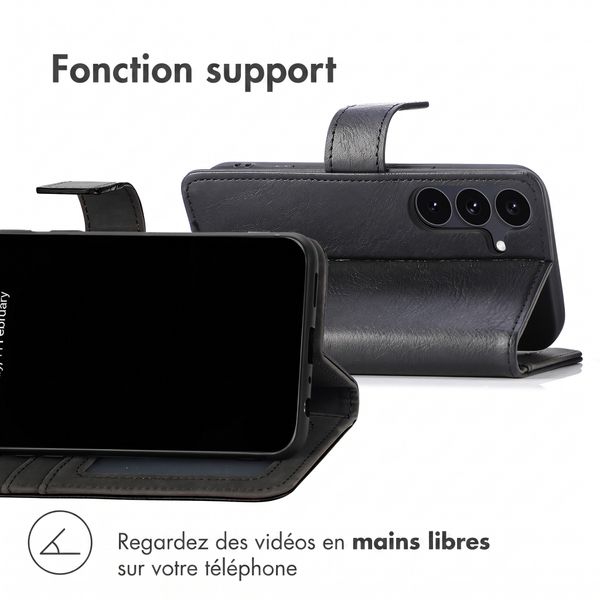 imoshion Étui de télephone portefeuille de luxe Samsung Galaxy S26 FE - Noir