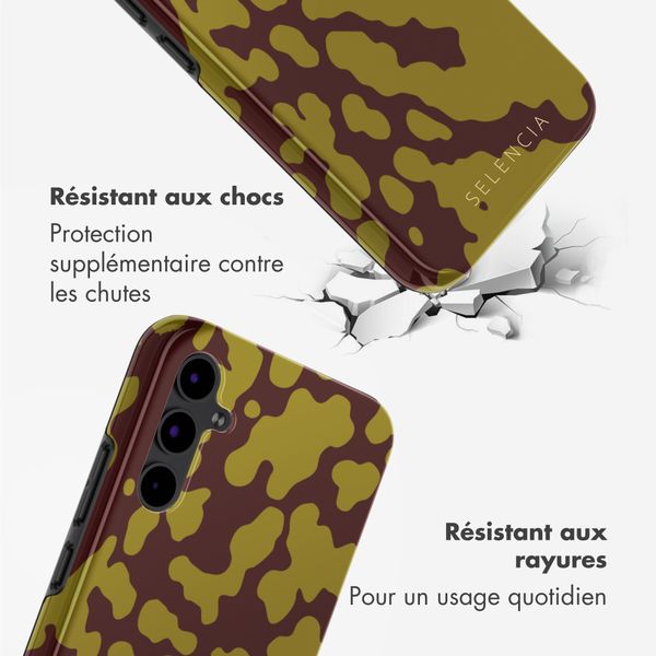 Selencia Coque arrière Vivid avec MagSafe Samsung Galaxy S25 - Moo'd Olive Dust