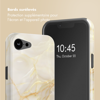 Selencia Coque arrière Vivid avec MagSafe Apple iPhone 17e / 16e - Golden Beige Marble