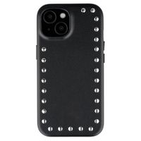 Selencia Coque arrière Studs avec MagSafe Apple iPhone 15 - Velvet Black